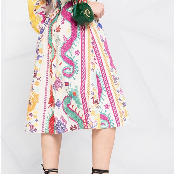 ETRO
Vulcano Print Long Sleeve Cotton Dress 46 NWT - Picture 3 of 16